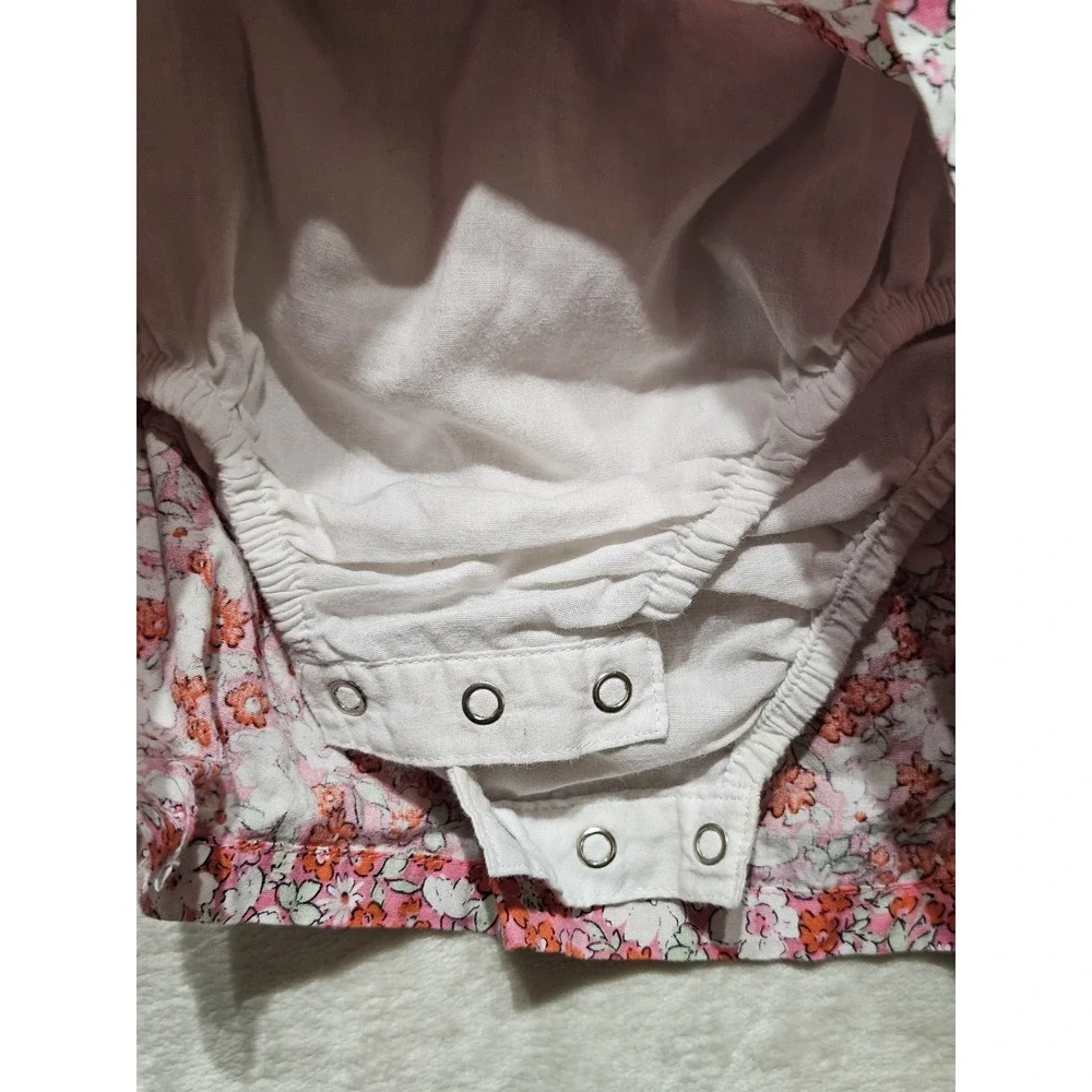 Penelope Mack Baby Girl‎ Floral Dress w/ Bloomers Pink Cotton 12M